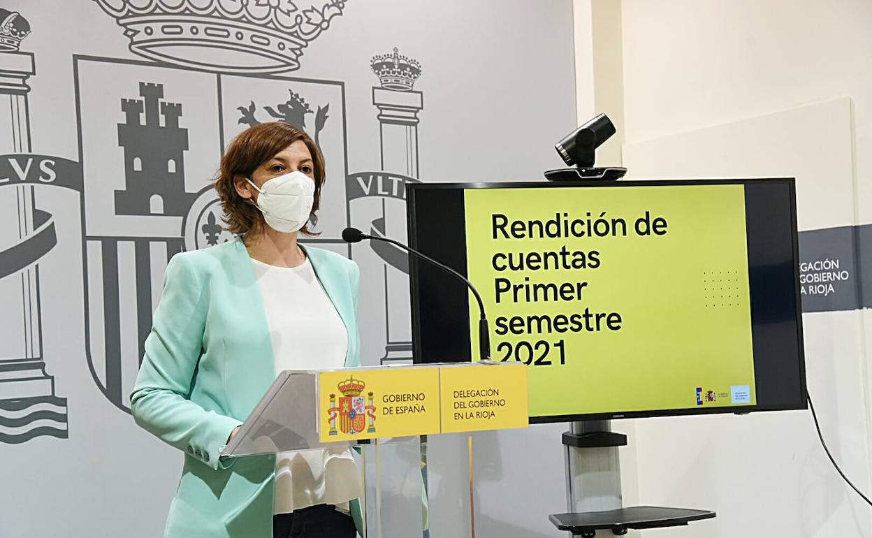 María Marrodán, en la rueda de prensa de este jueves. 