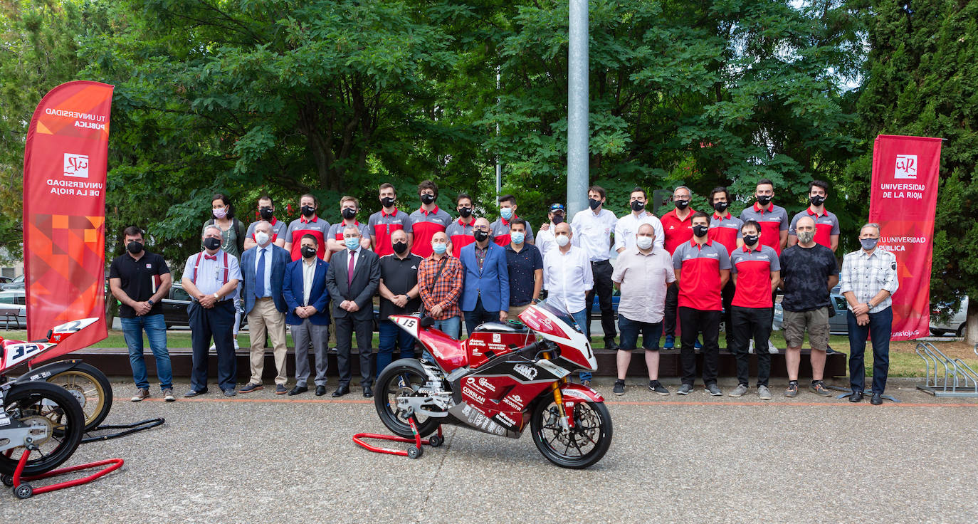 Fotos: La UR presenta la motocicleta que correrá en el Alcañiz