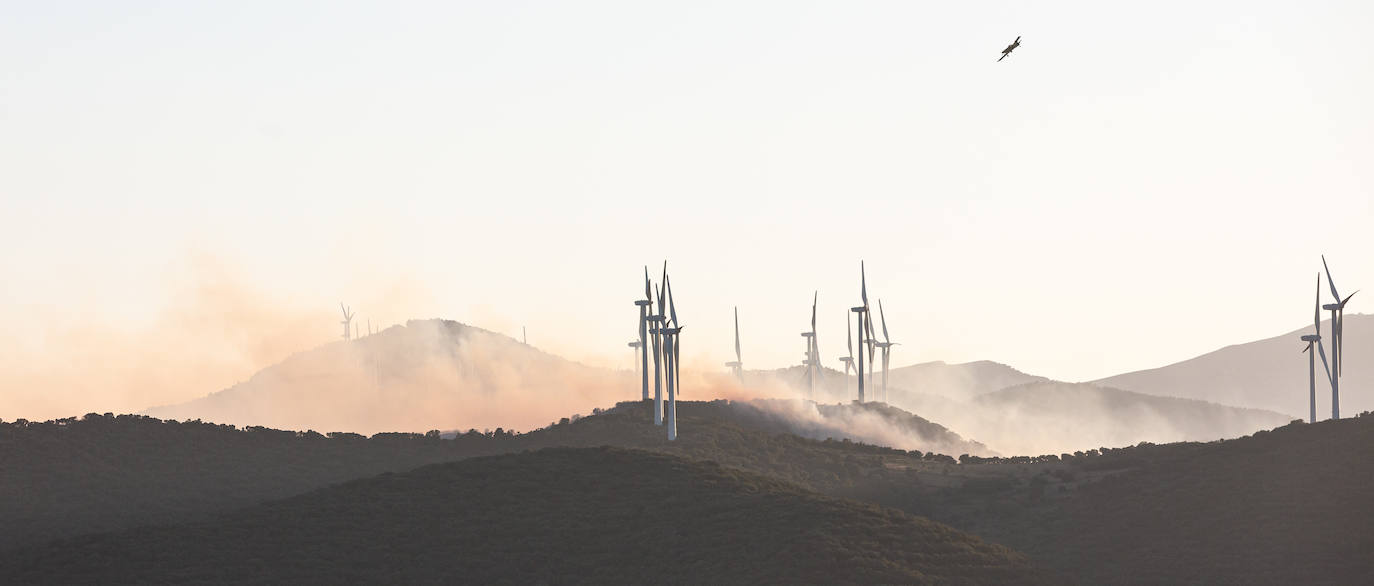 Fotos: La Rioja pide el despliegue de varios helicópteros, aviones e hidroaviones para la extinción del incendio en el Yerga