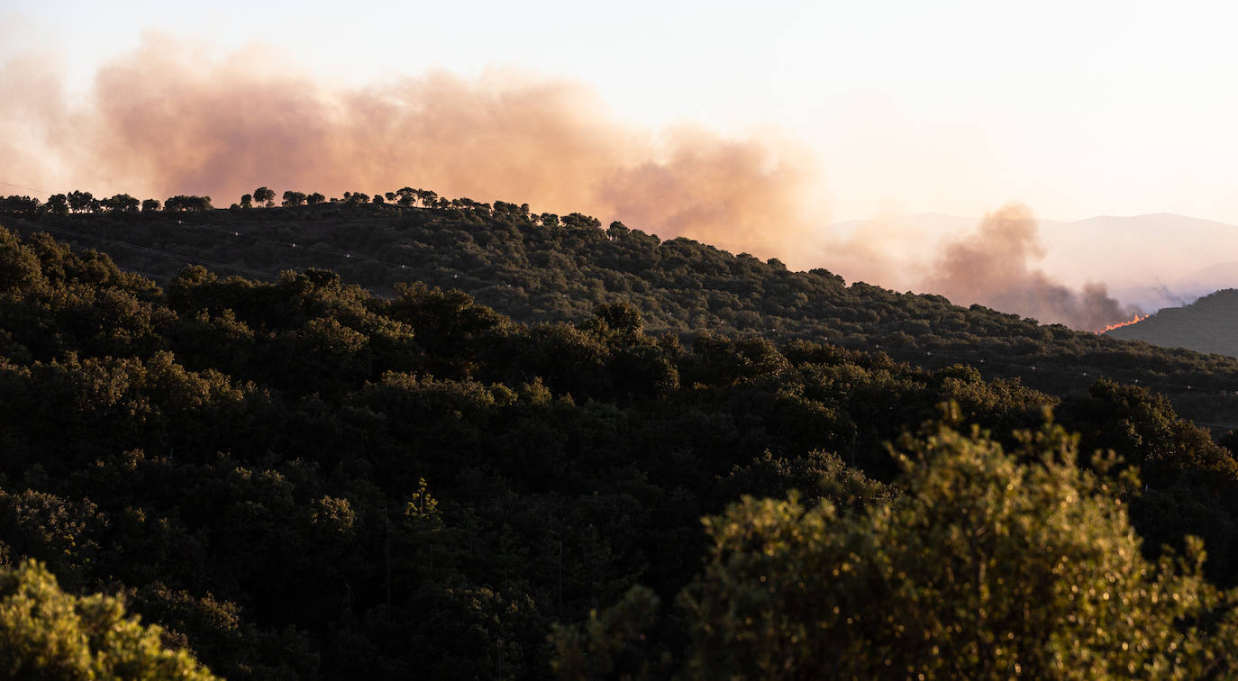 Fotos: La Rioja pide el despliegue de varios helicópteros, aviones e hidroaviones para la extinción del incendio en el Yerga