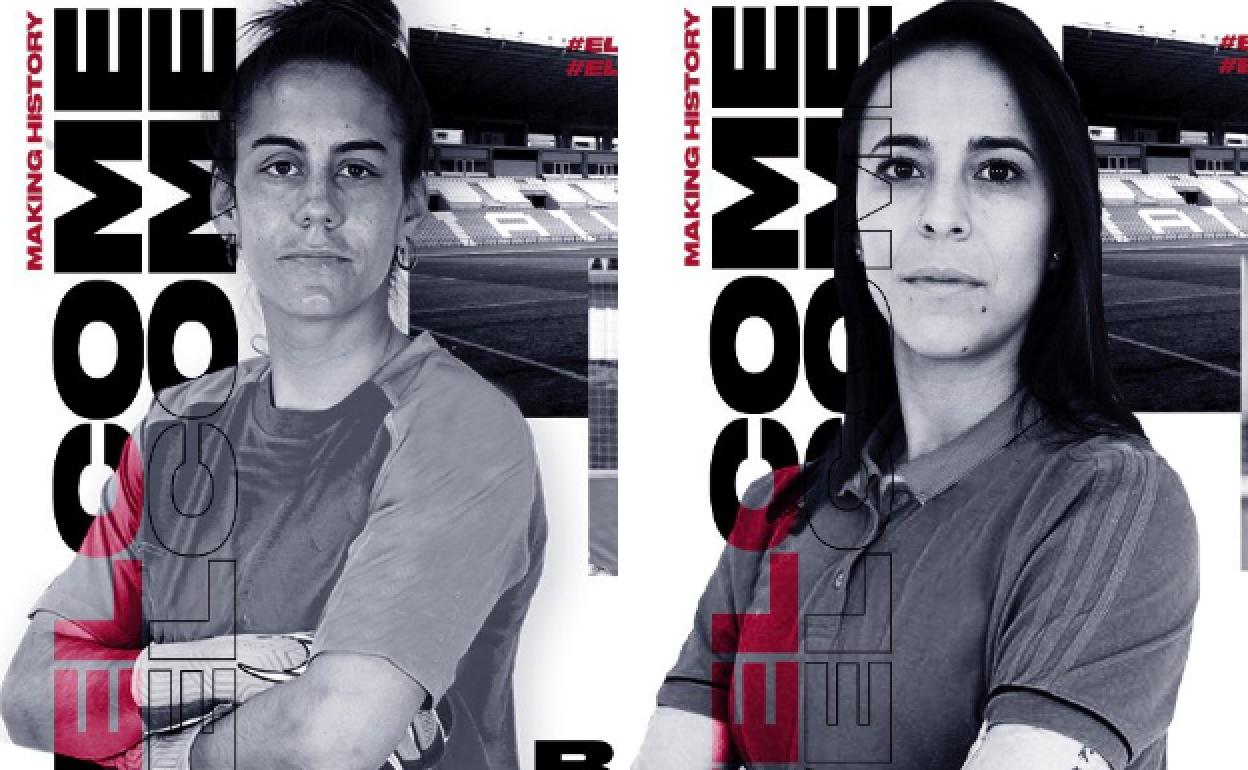 Raquel Poza y Ana Hernández. 