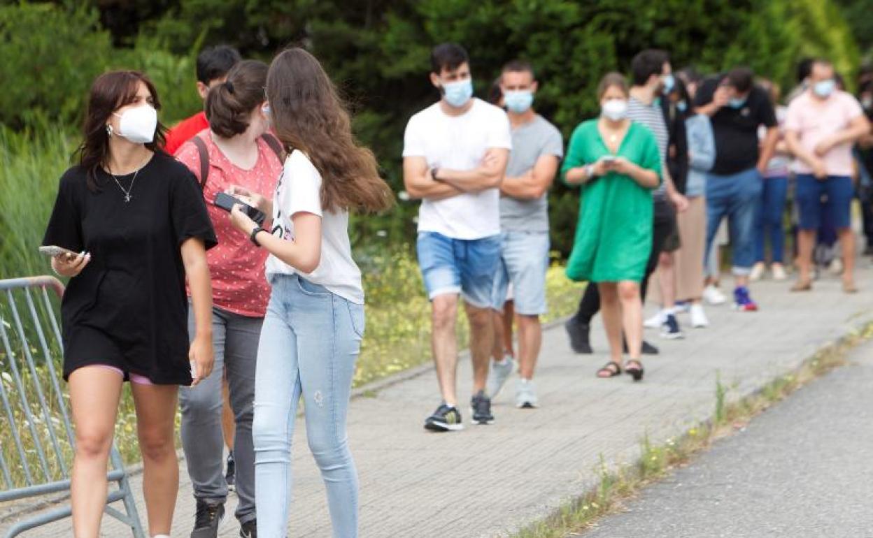 Vacunación de jóvenes en Galicia 