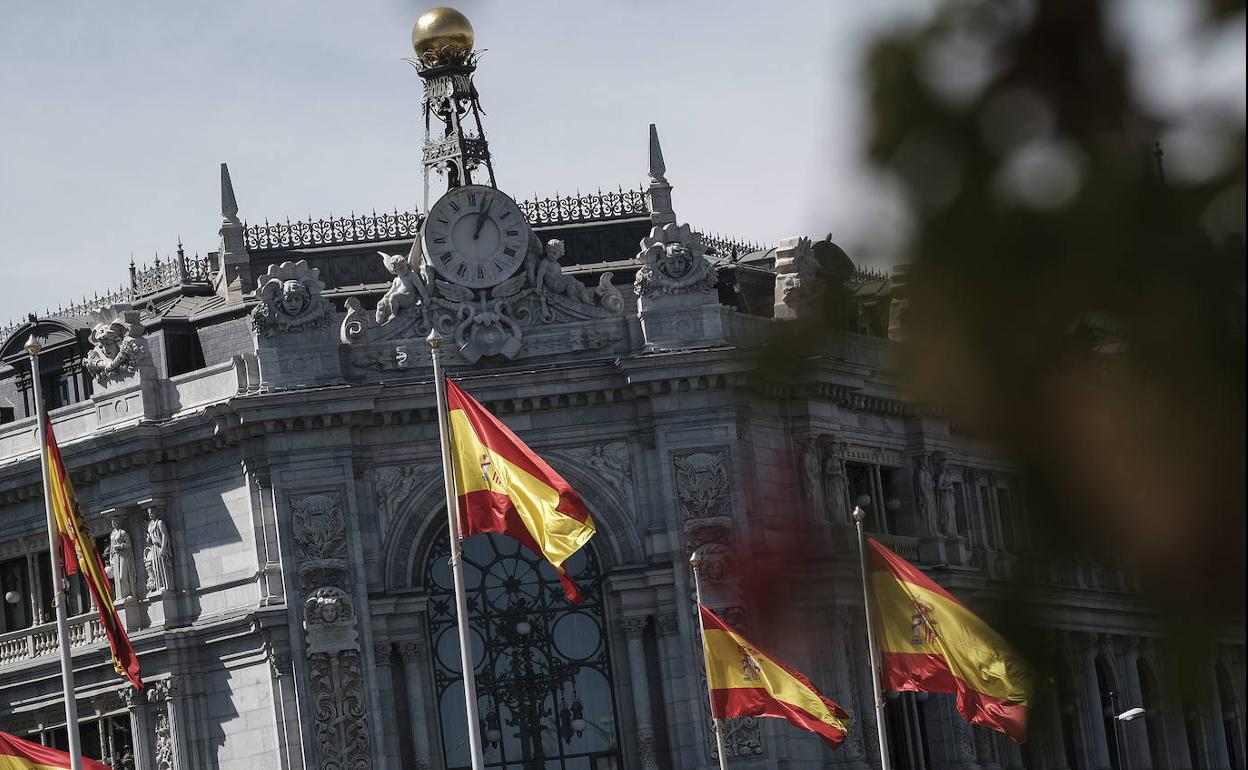 Fachada del Banco de España. 