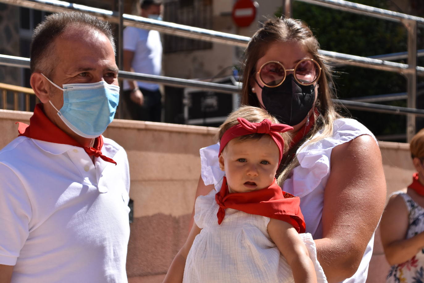 Imposición de pañuelos a los queleños nacidos en el último año.