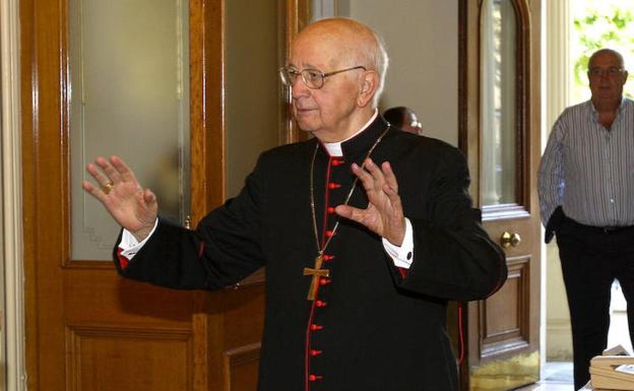 Eduardo Martínez Somalo, en una de sus visitas a La Rioja. 