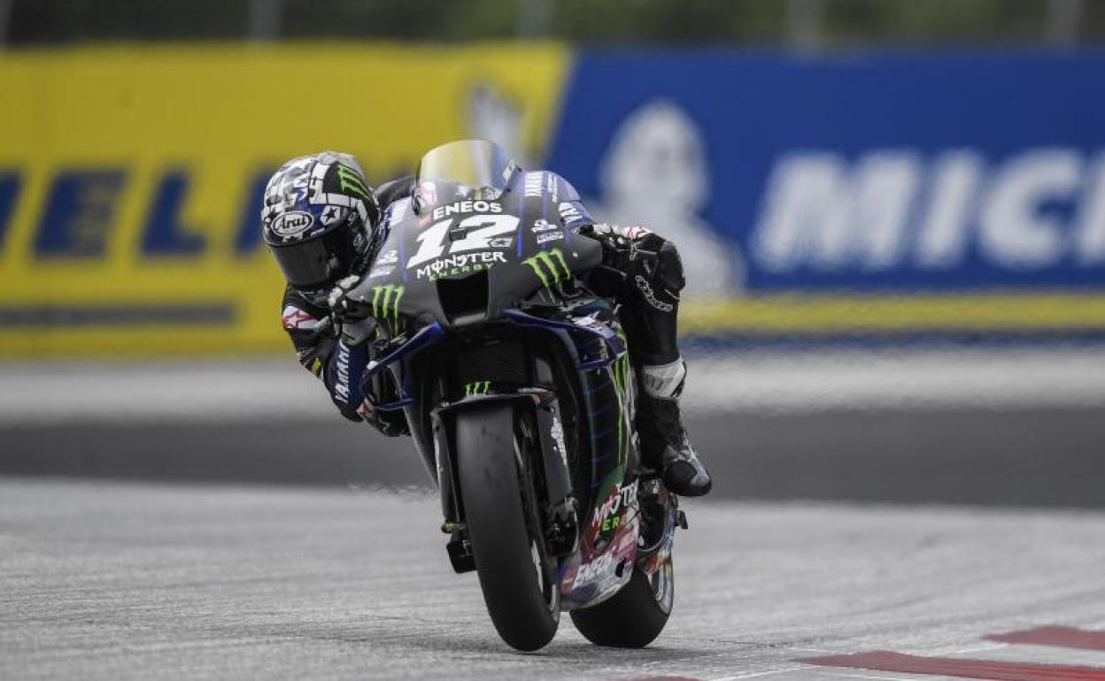 Maverick Viñales, durante el GP de Estiria. 