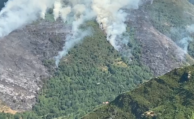 VÍDEO | Así ha avanzado el incendio forestal de Ezcaray