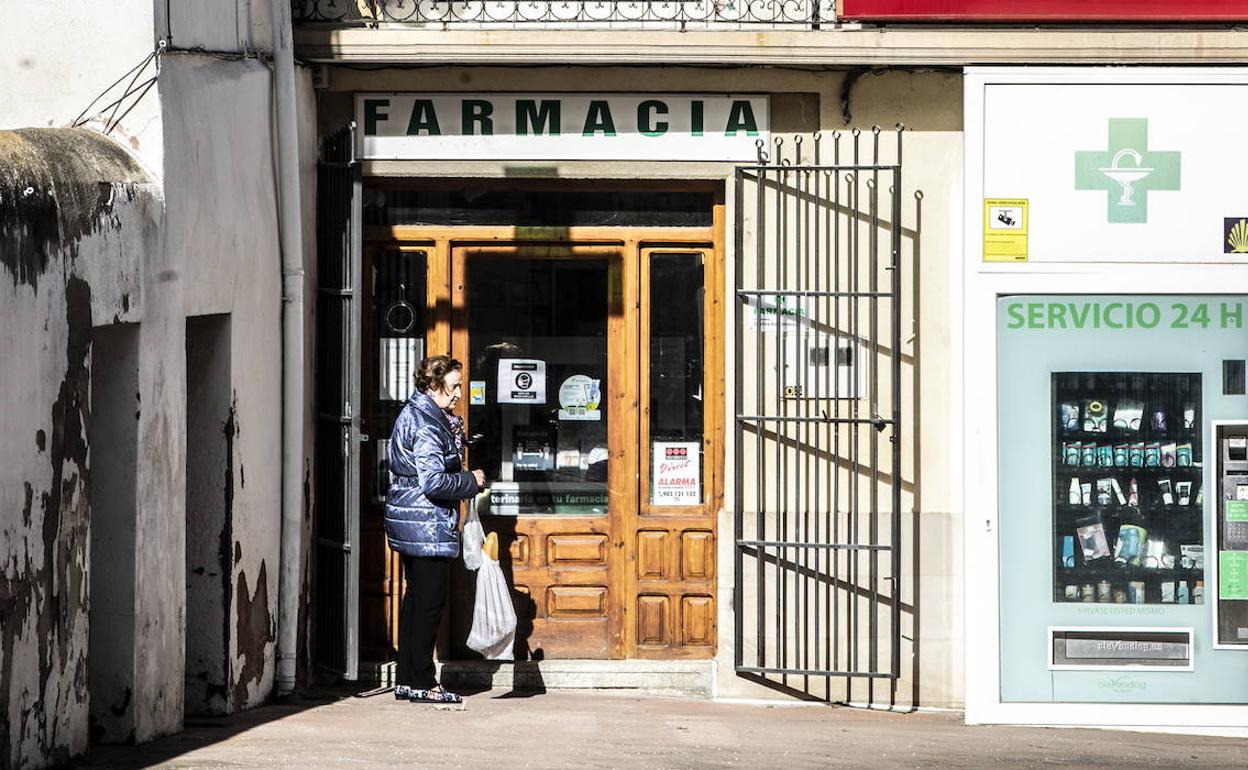 Farmacia de Grañón, en una imagen de archivo. 