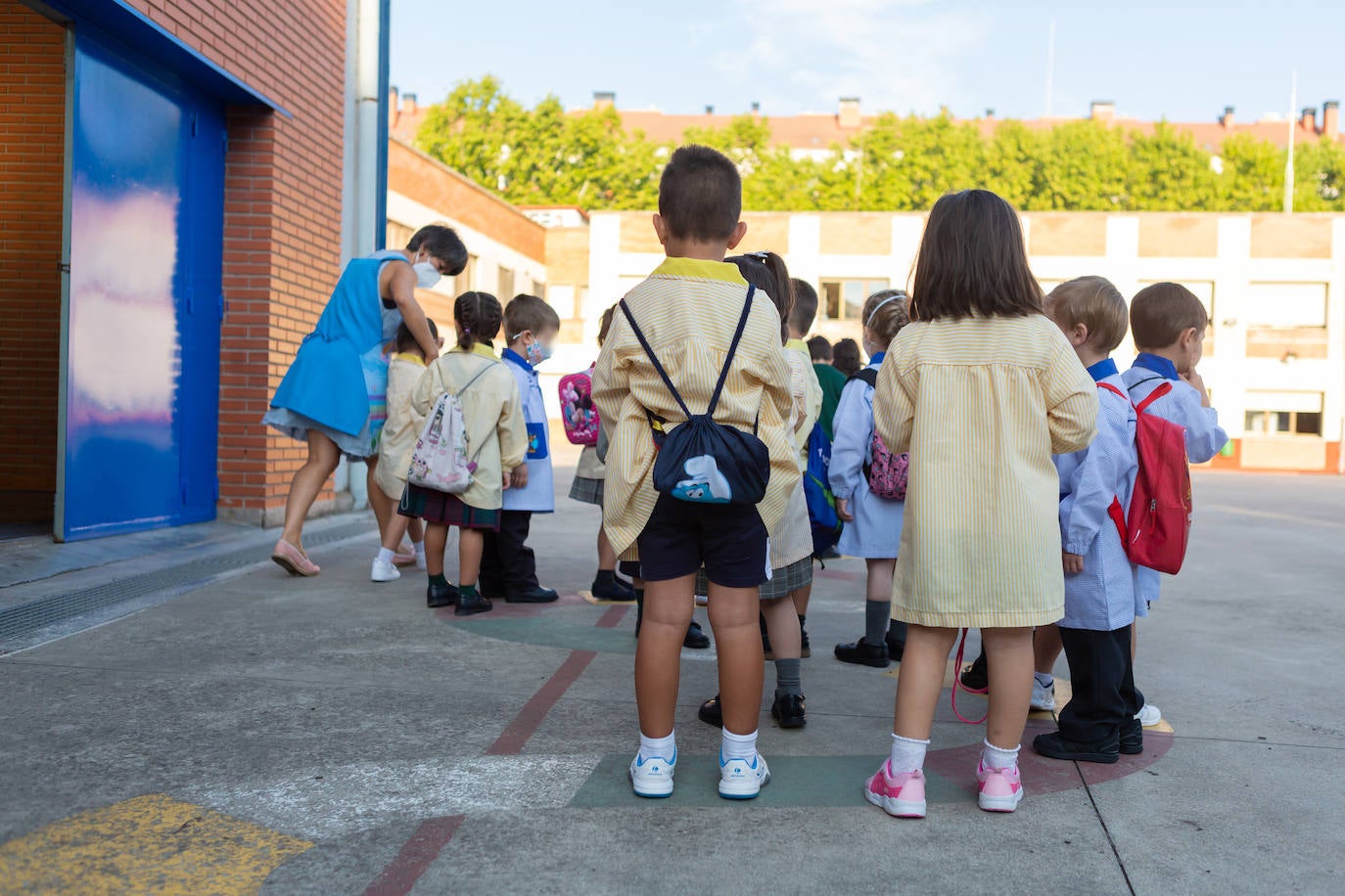 Fotos: Nervios e ilusión en la vuelta al cole en Logroño