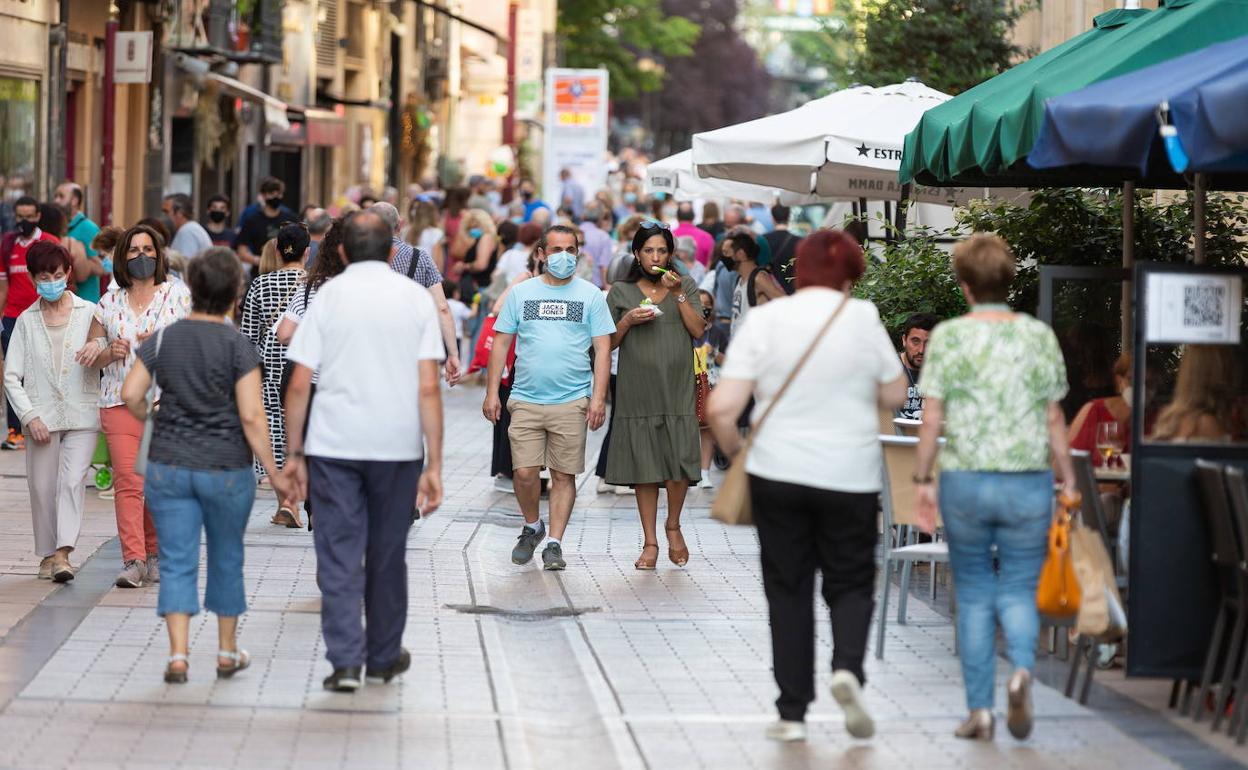 Calle Portales de Logroño. 