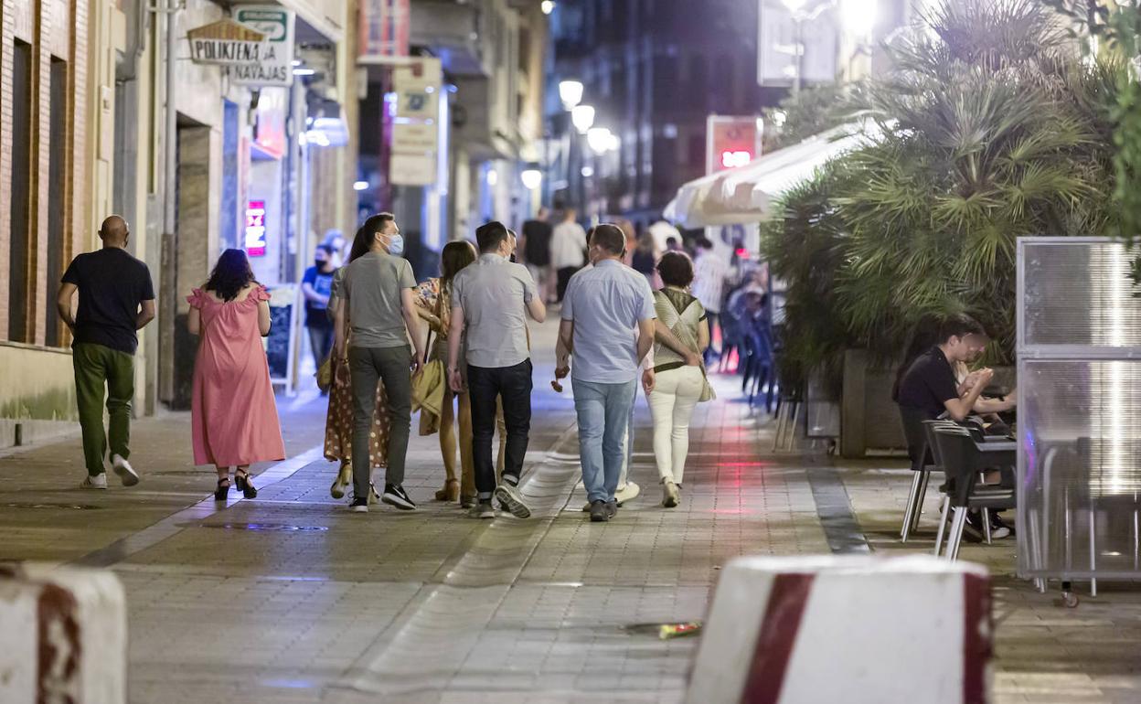 Una céntrica calle logroñesa. 