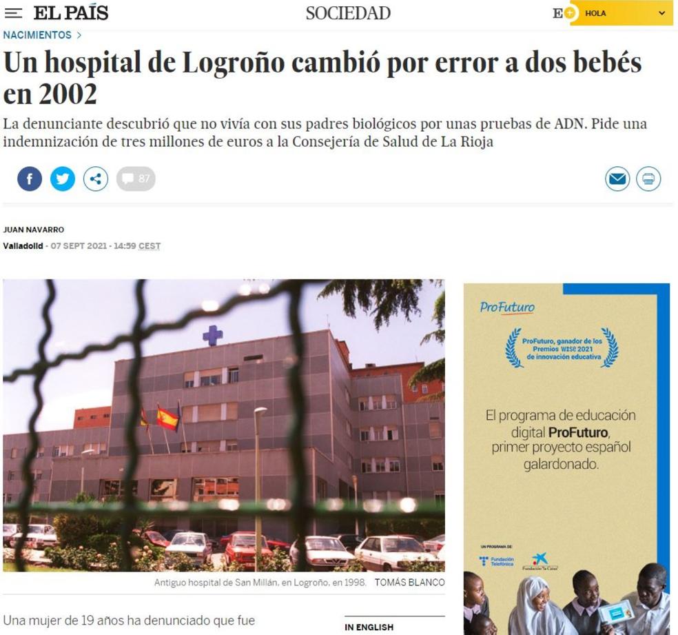 Web del Diario El País. 