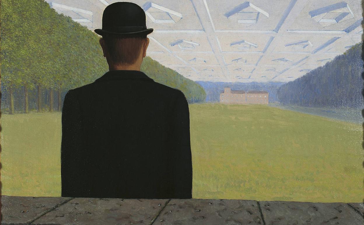 Detalle de 'El gran siglo' (1954), obra de René Magritte que cede el Kunstmuseum de Gelsenkirchen. 