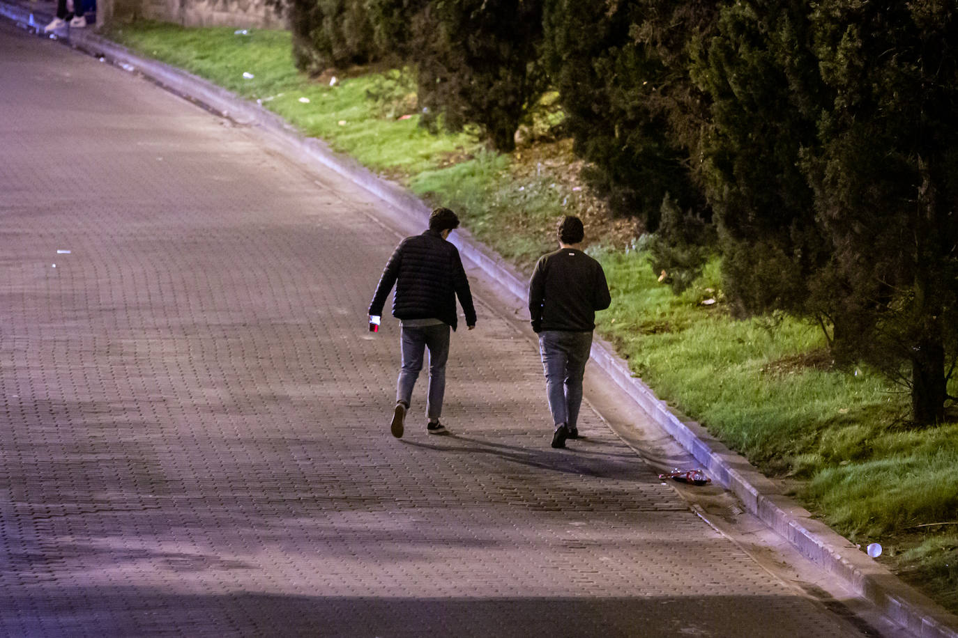 Los jóvenes se trasladaron desde el Casco Antiguo de la ciudad hasta el parque de la capital riojana