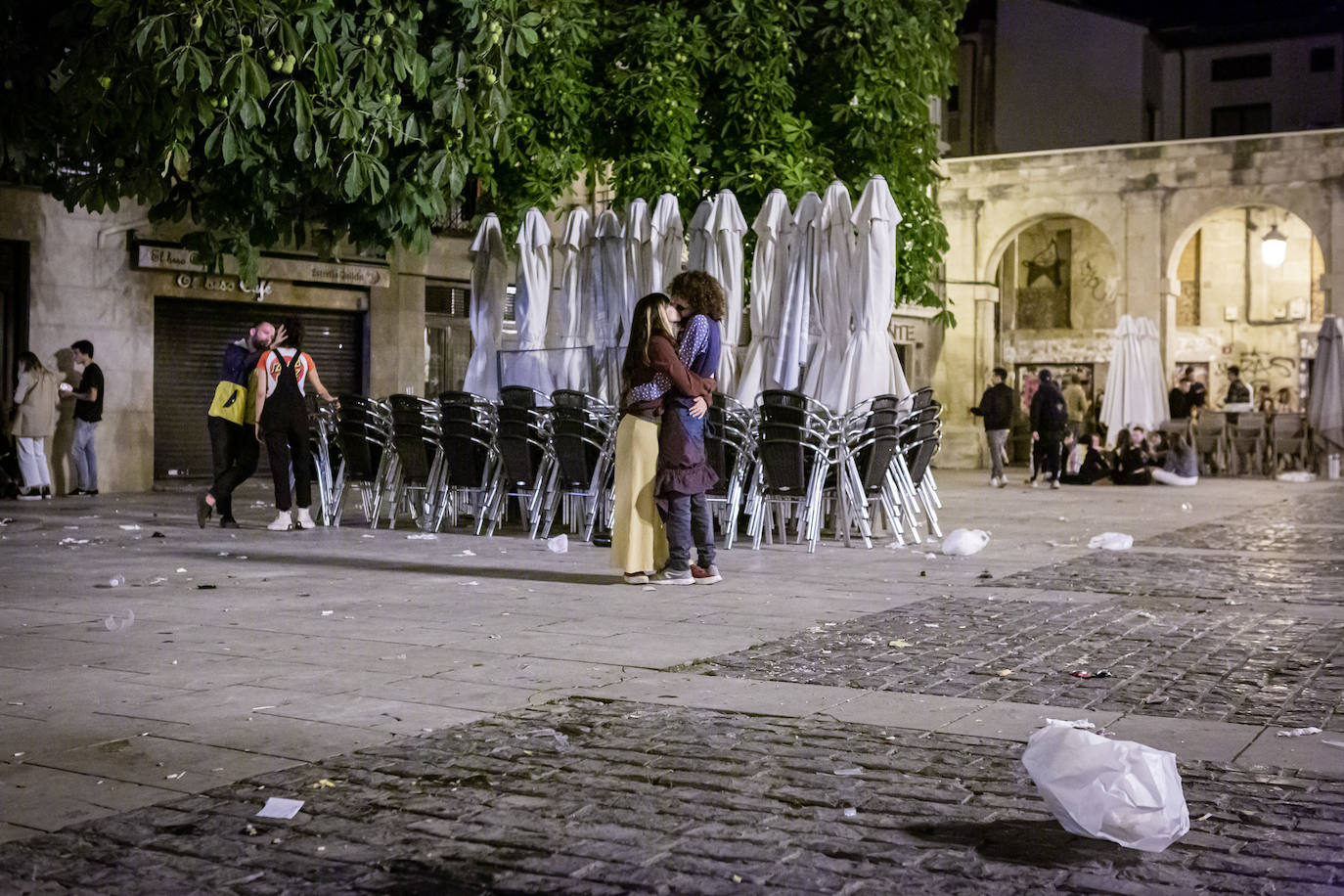 Los jóvenes se trasladaron desde el Casco Antiguo de la ciudad hasta el parque de la capital riojana
