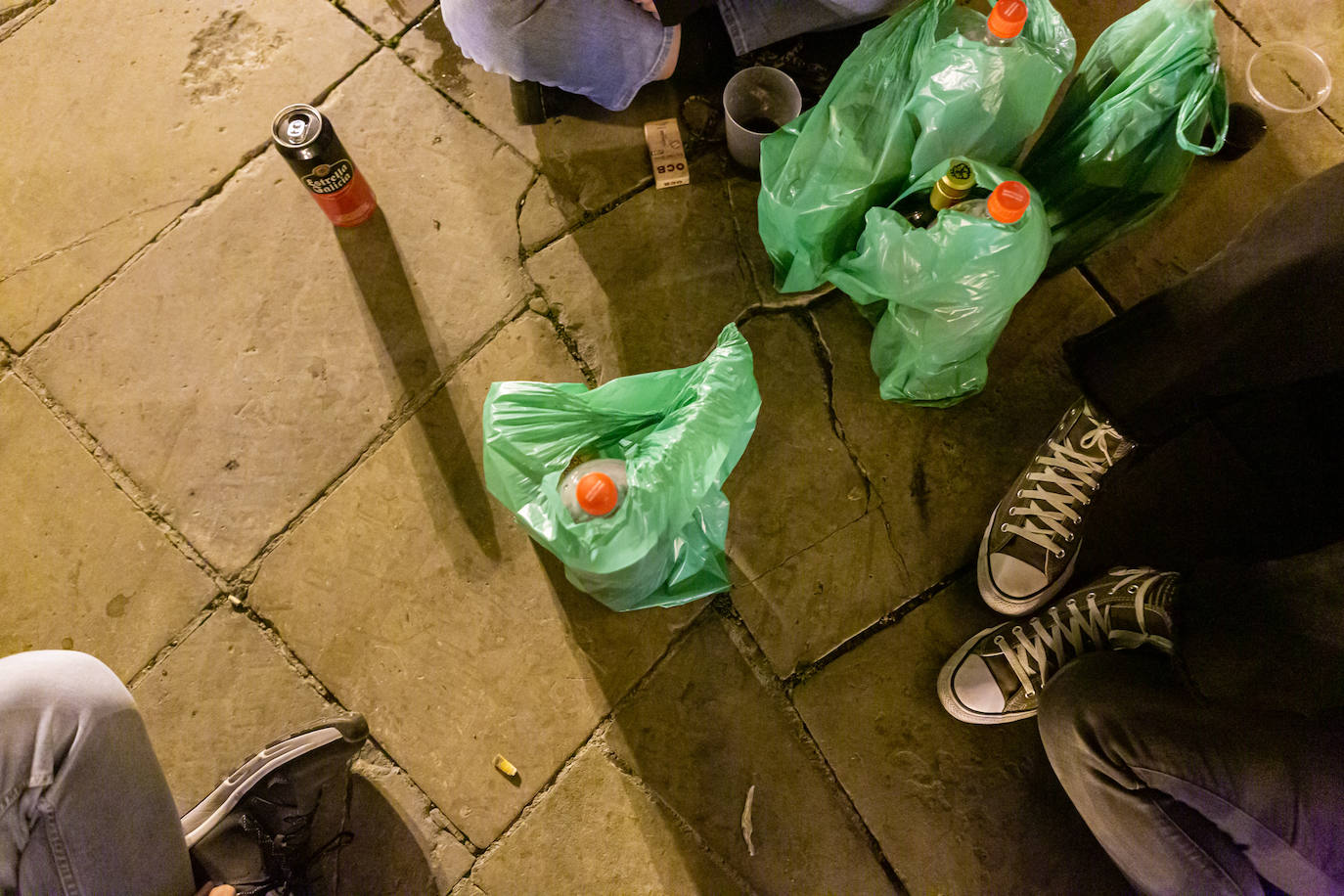 Los jóvenes se trasladaron desde el Casco Antiguo de la ciudad hasta el parque de la capital riojana