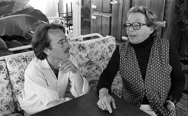 Yann Andréa y Marguerite Duras en 1981.