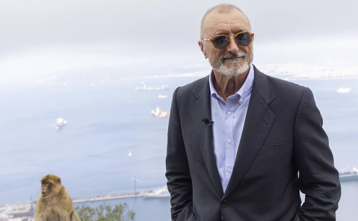 Arturo Pérez-Reverte, este martes en Gibraltar.