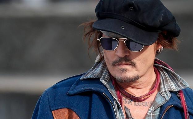 El actor Johnny Depp en San Sebastián.