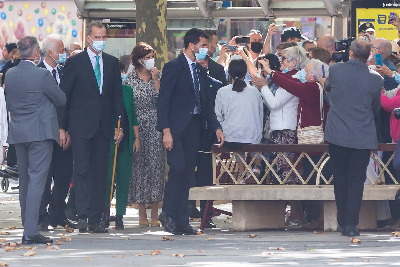 Fotos: Un caluroso recibimiento al rey Felipe VI en Logroño