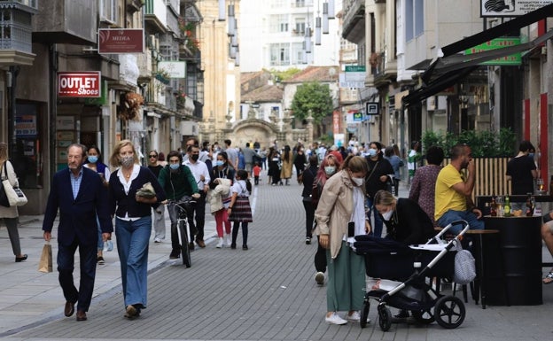 Imagen del centro histórico de la capital de las Rías Baixas. 