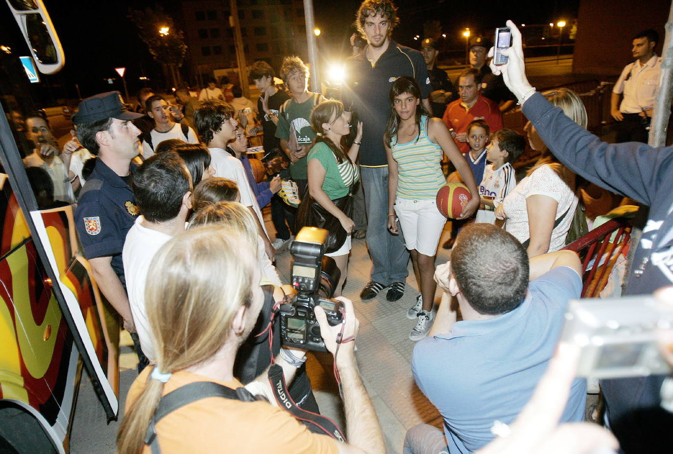 Fotos: Momentos de Pau Gasol en sus visitas a La Rioja