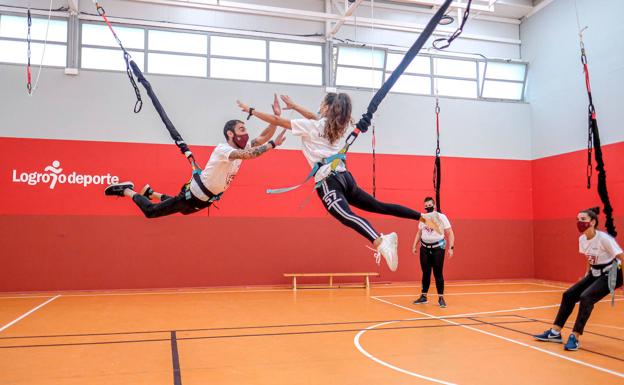 El Bungee Workout se estrena en la oferta de Logroño Deporte