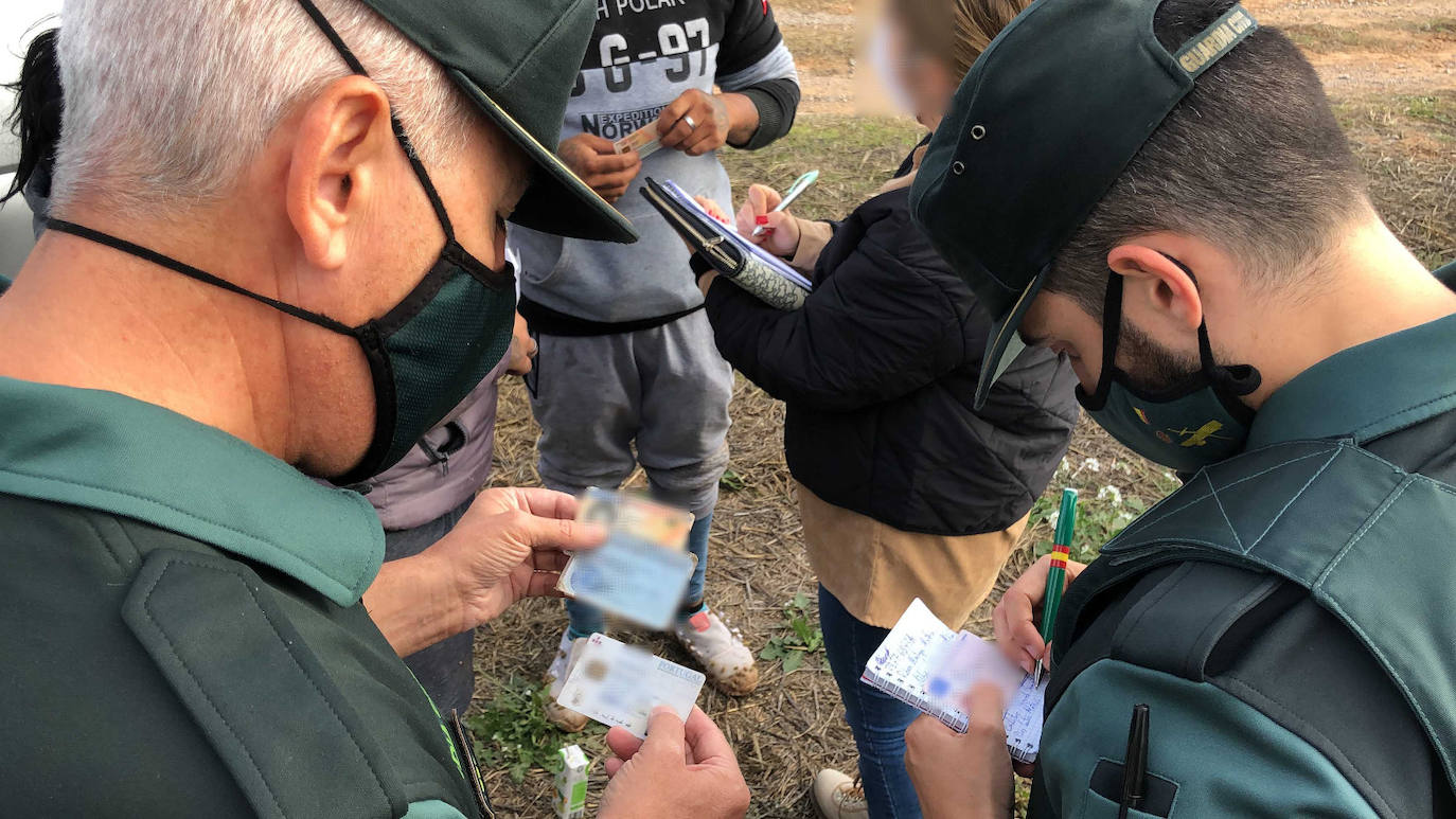 La Guardia Civil en La Rioja intensifica las actuaciones contra la explotación laboral y la trata de personas durante la vendimia.