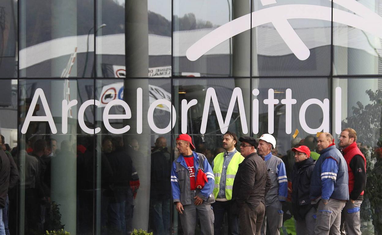 Trabajadores de ArcelorMittal. 