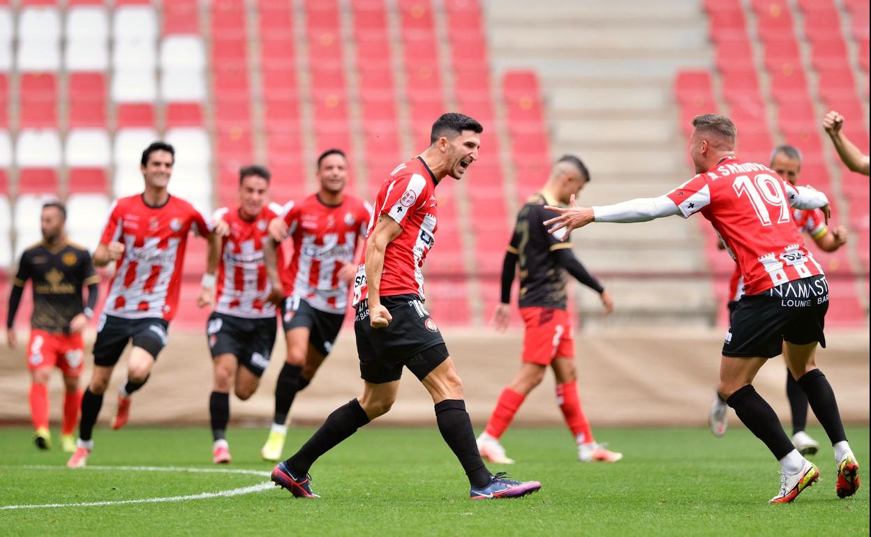 Albisua celebra su gol. 