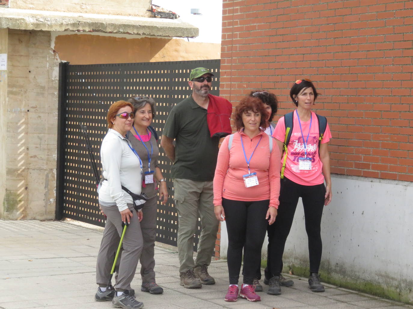 Ciento cuarenta caminantes participaron en la iniciativa. 