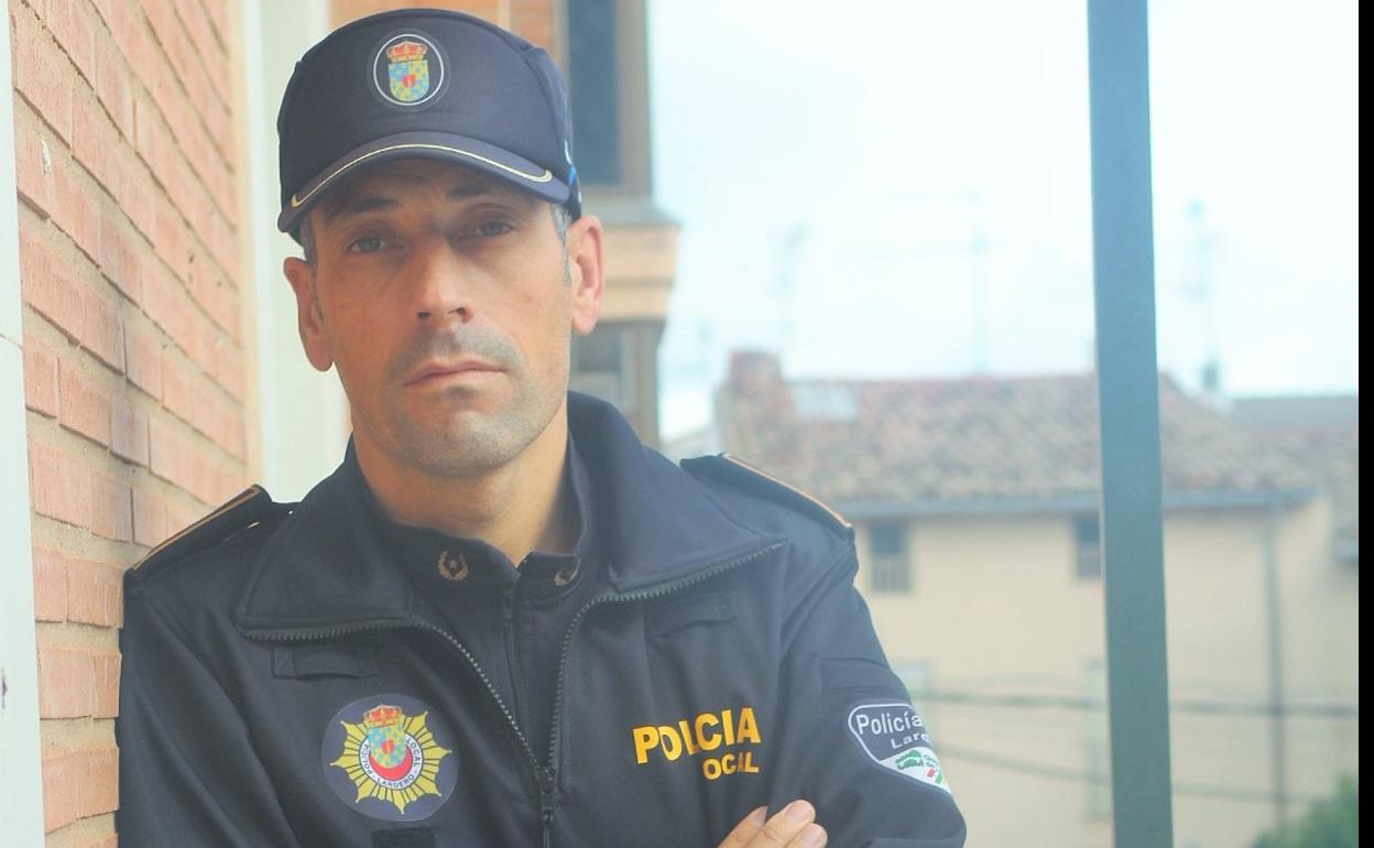 Sergio Díez Izquierdo, subinspector de la Policía Local de Lardero. 