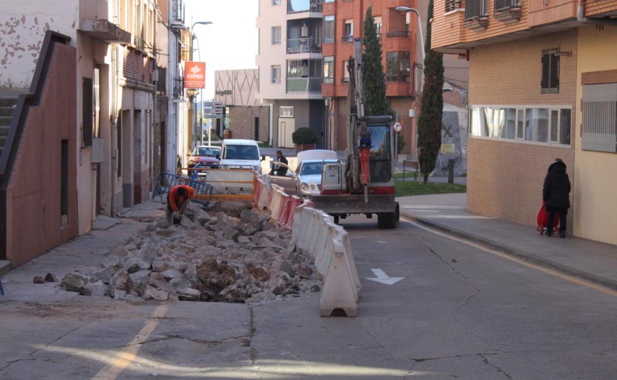 Operarios y máquinas comenzaban a trabajar la pasada semana. 