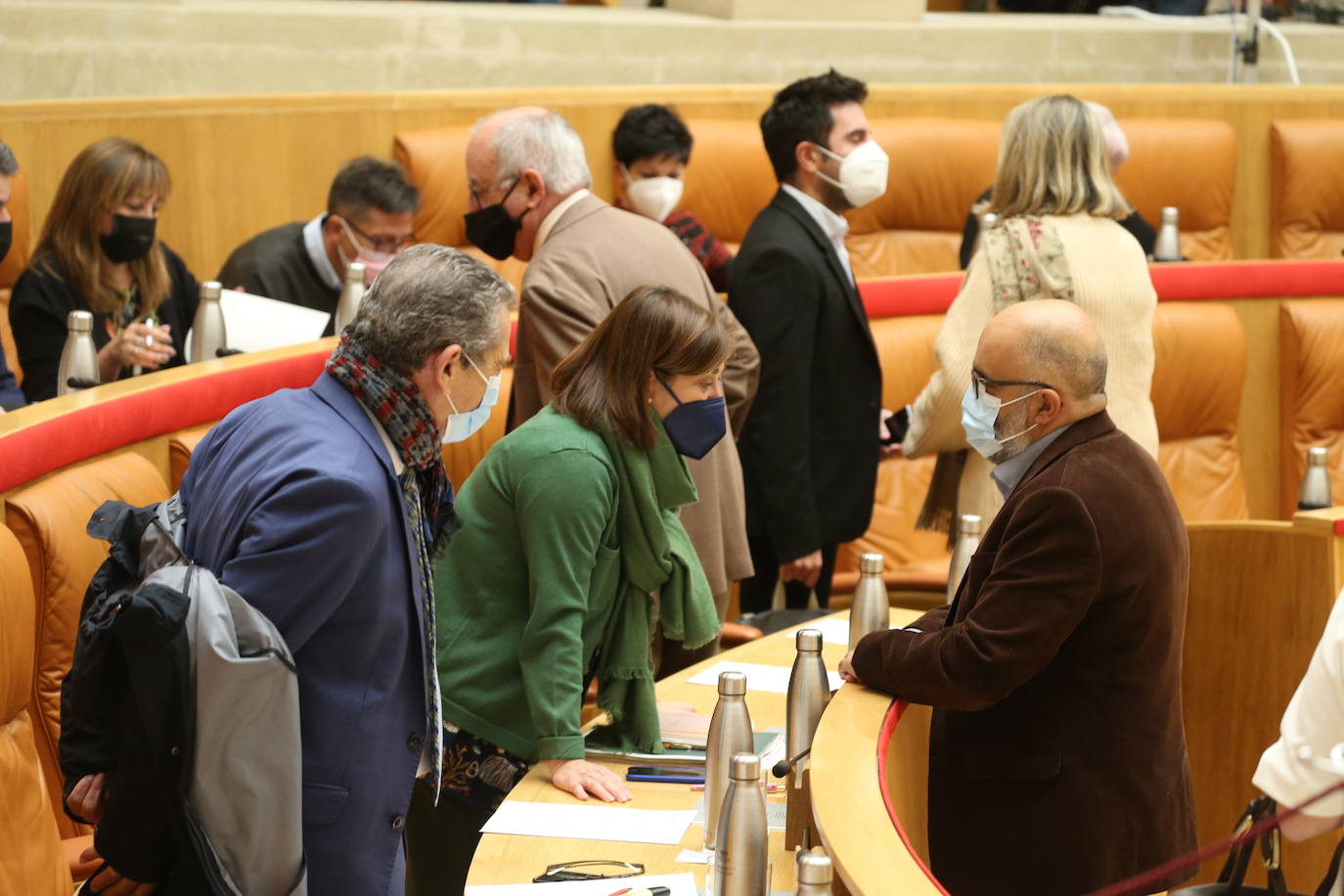 Imágenes de los diputados en la sesión de la cámara riojana del 11 de noviembre