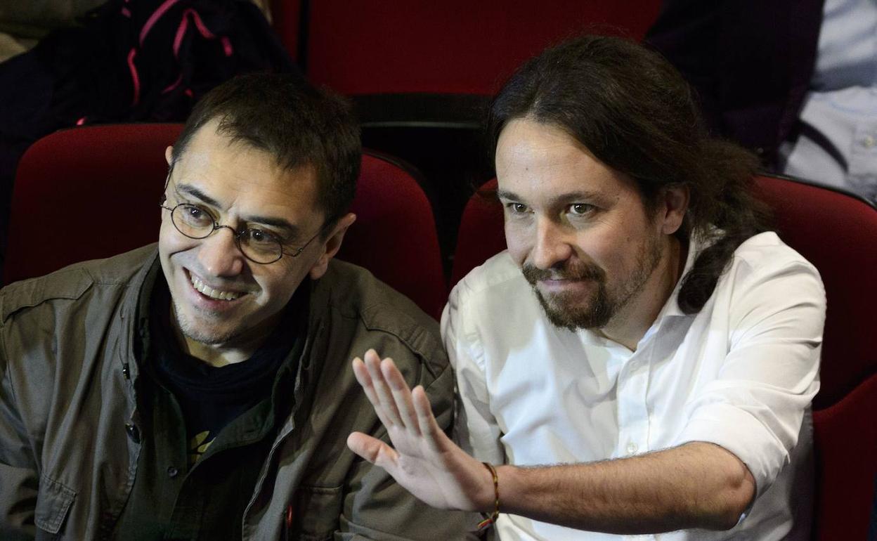 Juan Carlos Monedero y Pablo Iglesias. 