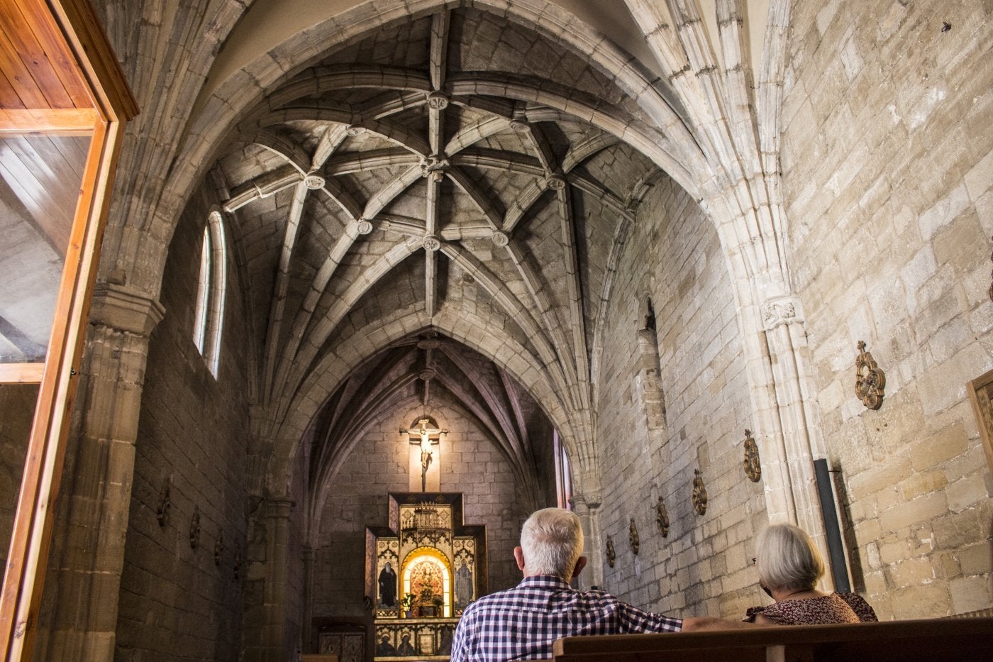 Interior de la ermita de la Virgen de la Plaza. 