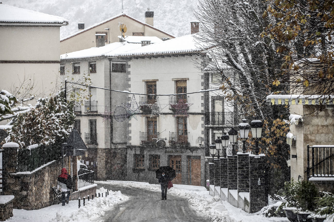 Fotos: Los Cameros, cubiertos de nieve