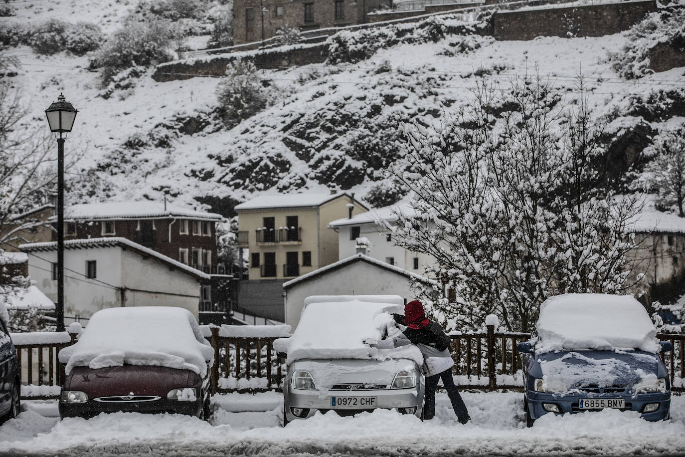 Fotos: Los Cameros, cubiertos de nieve