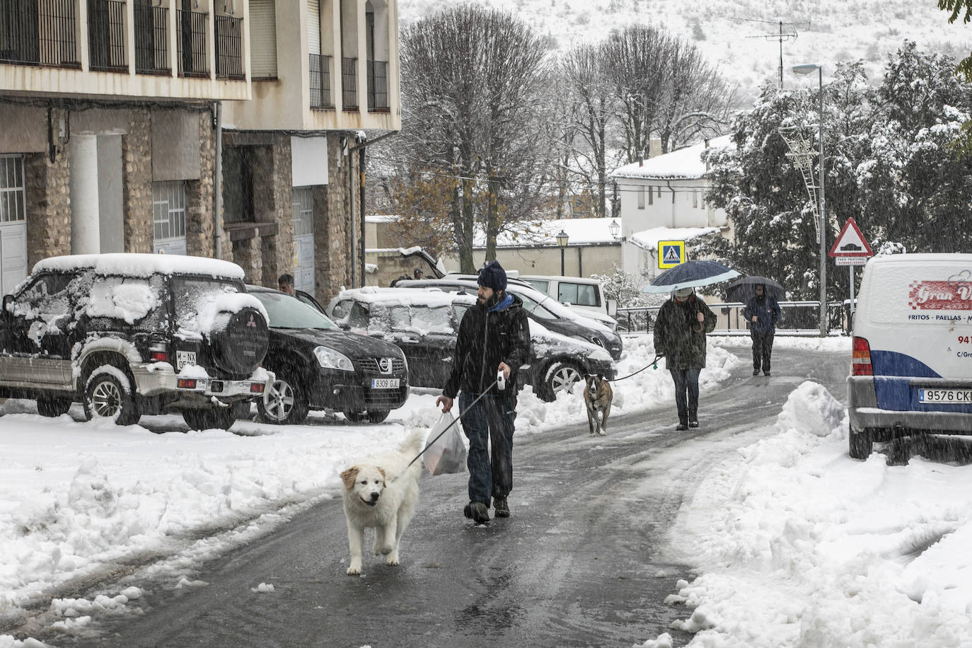 Fotos: Los Cameros, cubiertos de nieve