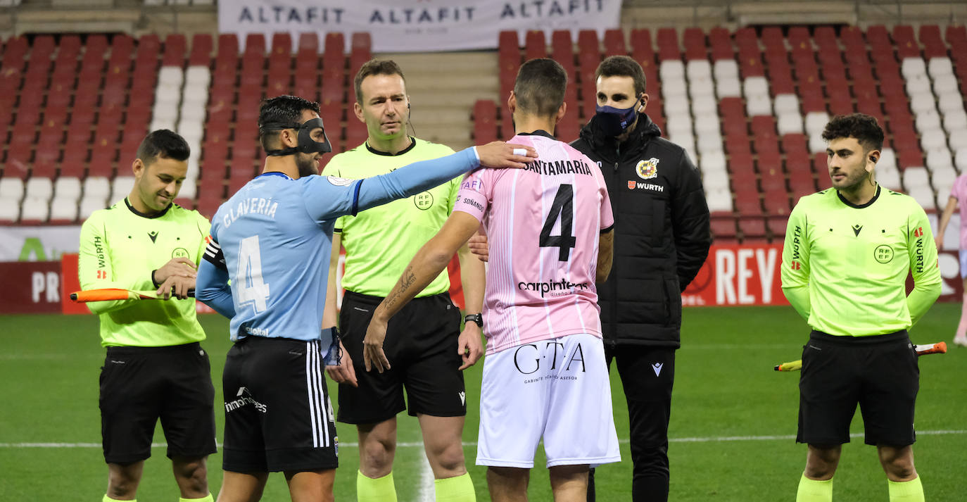 Los visitantes se clasifican para la siguiente ronda de la Copa del Rey gracias a dos goles de Ortuño