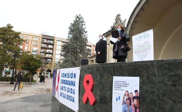 El Espolón de Logroño acoge el acto de sensibilización del Día Mundial del Sida