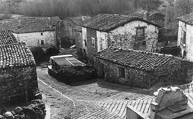 La aldea de San Andrés de Lumbreras en 1990. 