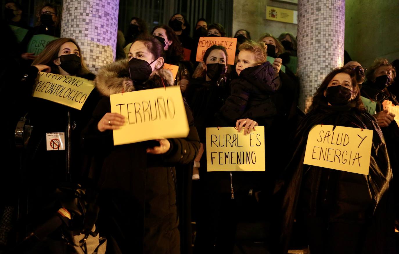 Fotos: La protesta contra las eólicas recorre las calles de Logroño