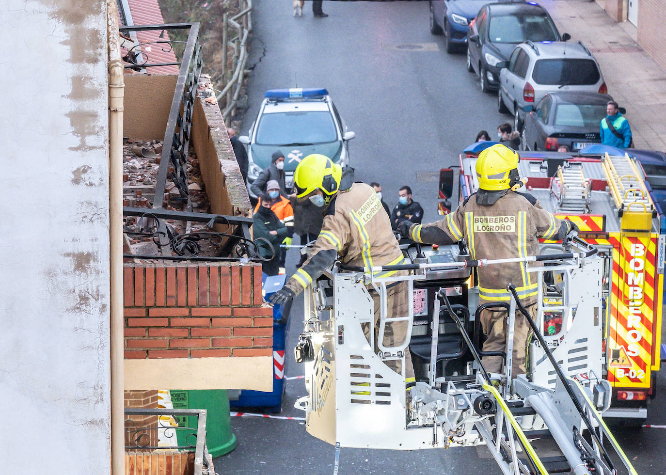 Fotos: Explosión de gas en un ático de Lardero