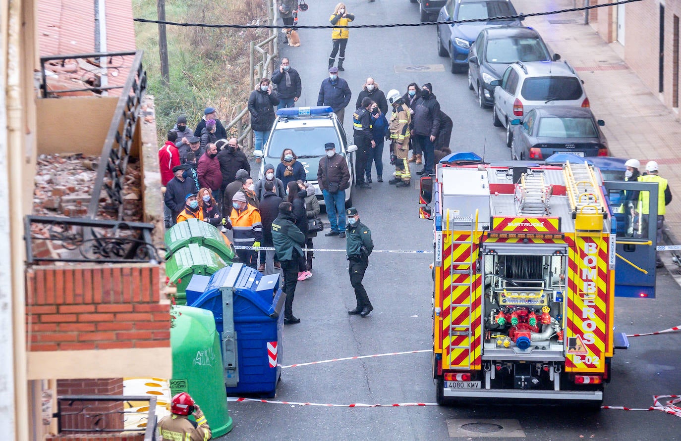 Fotos: Explosión de gas en un ático de Lardero