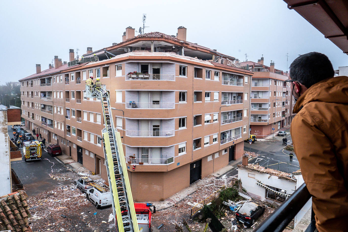 Fotos: Explosión de gas en un ático de Lardero