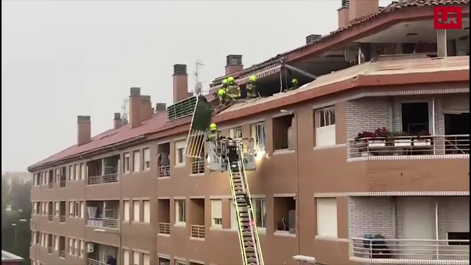 Así ha quedado el ático de Lardero tras la explosión