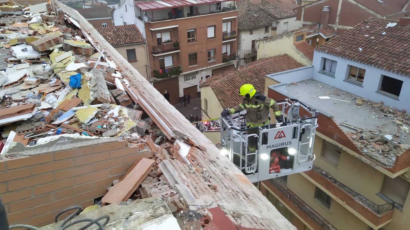 Fotos: Los destrozos provocados por la explosión en Lardero, desde dentro