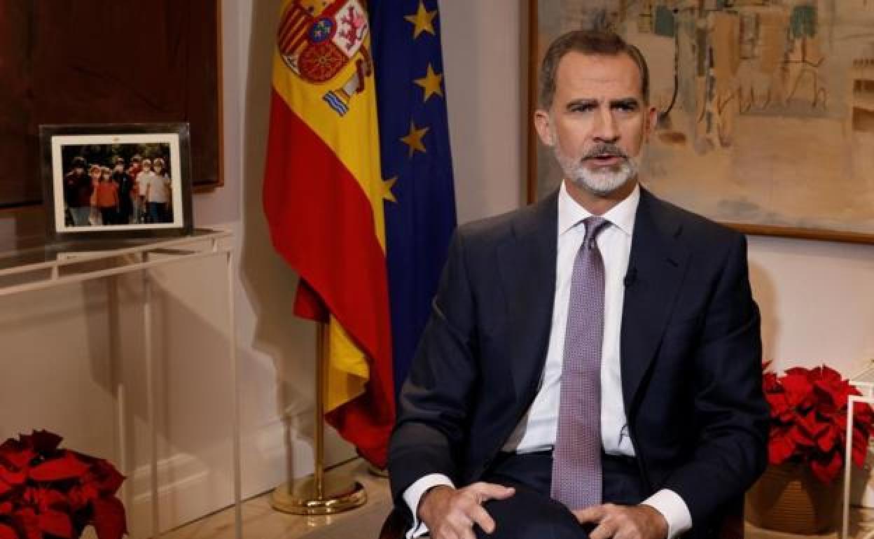 Felipe VI pronuncia el tradicional discurso por Navidad.