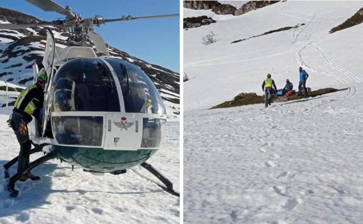 Rescate del montañero fallecido en Palencia. 